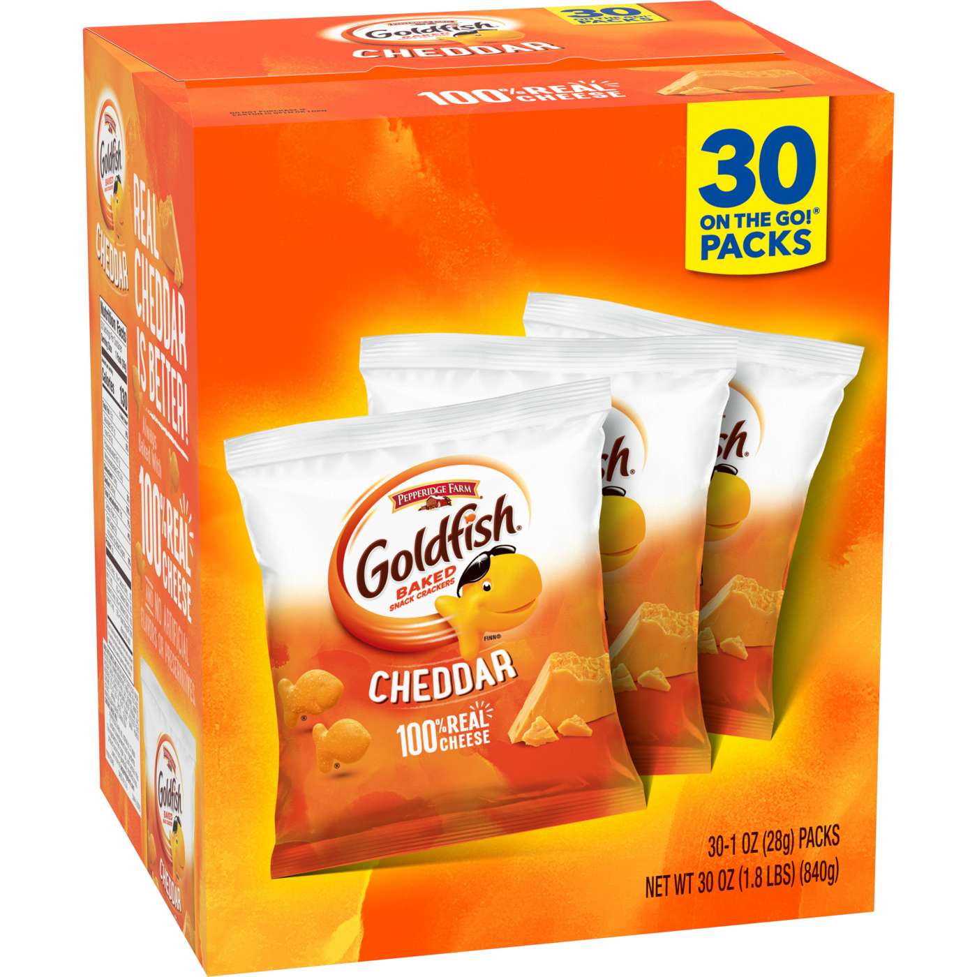 Goldfish Baked Cheddar Crackers Multipack; image 5 of 9