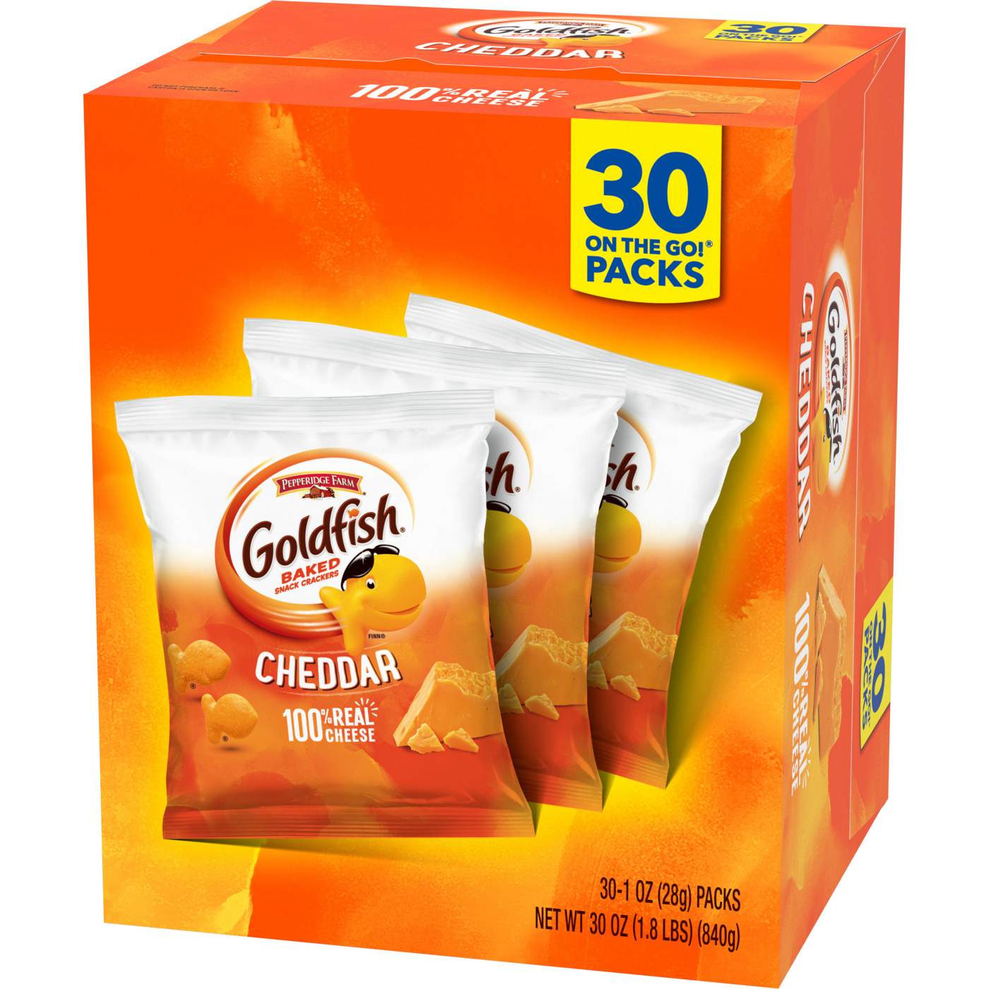 Goldfish Baked Cheddar Crackers Multipack; image 8 of 9
