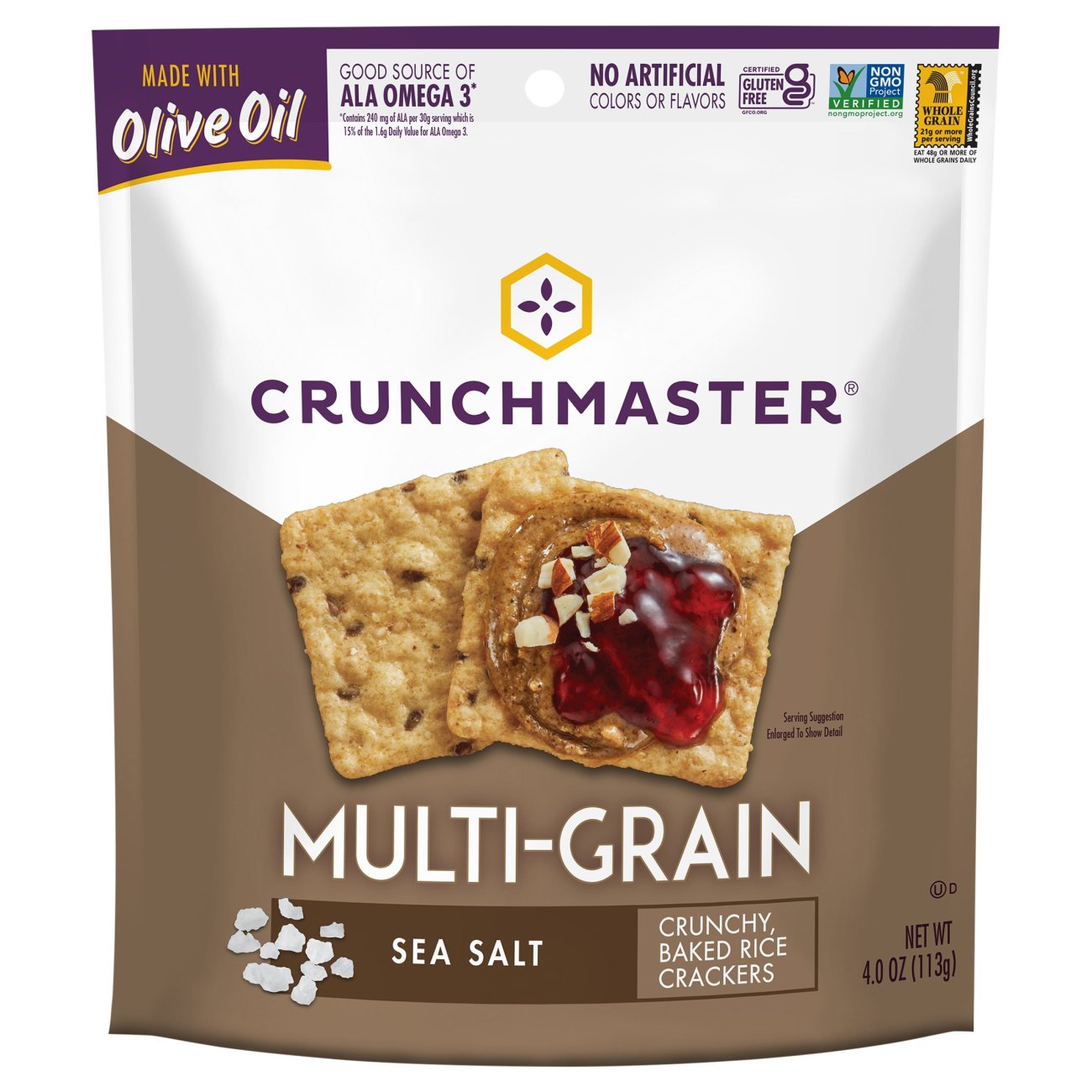 Crunchmaster MultiGrain Sea Salt Crackers Shop Crackers
