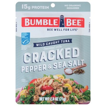 Bumble Bee Cracked Pepper & Sea Salt Seasoned Tuna Pouch, 2.5 oz