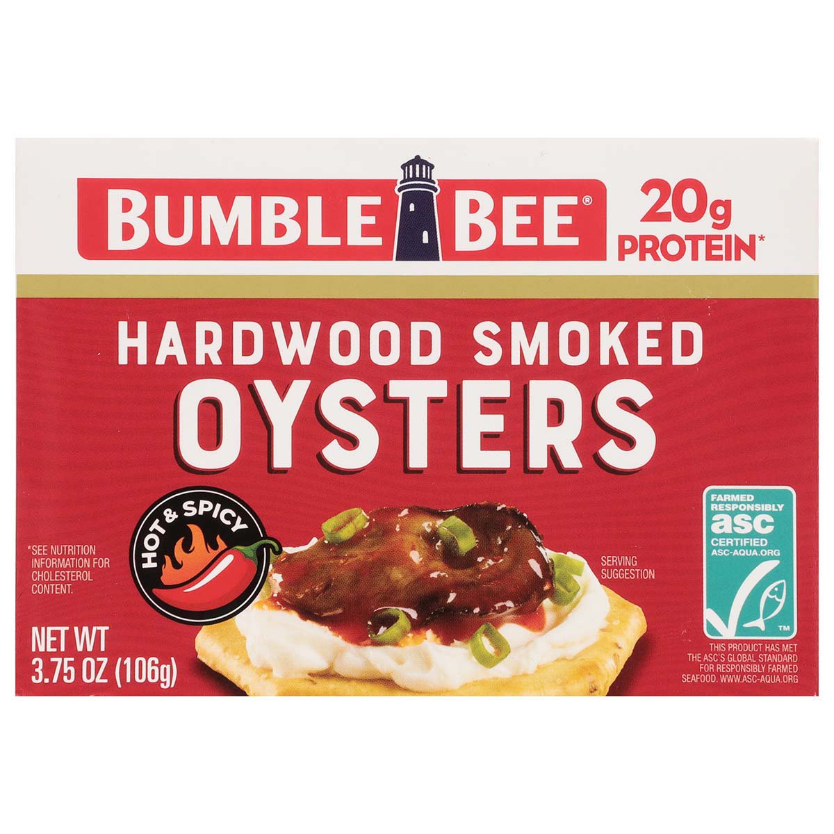 Bumble Bee Hot and Spicy Smoked Oysters Shop Seafood at HEB