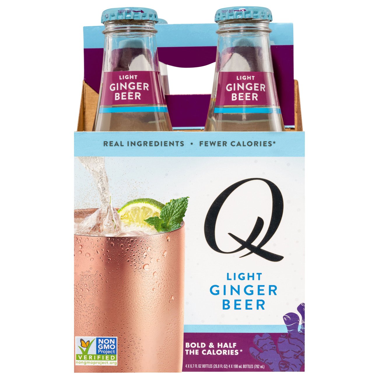 Q Light Ginger Beer 6.7 oz Bottles Shop Cocktail mixers at HEB