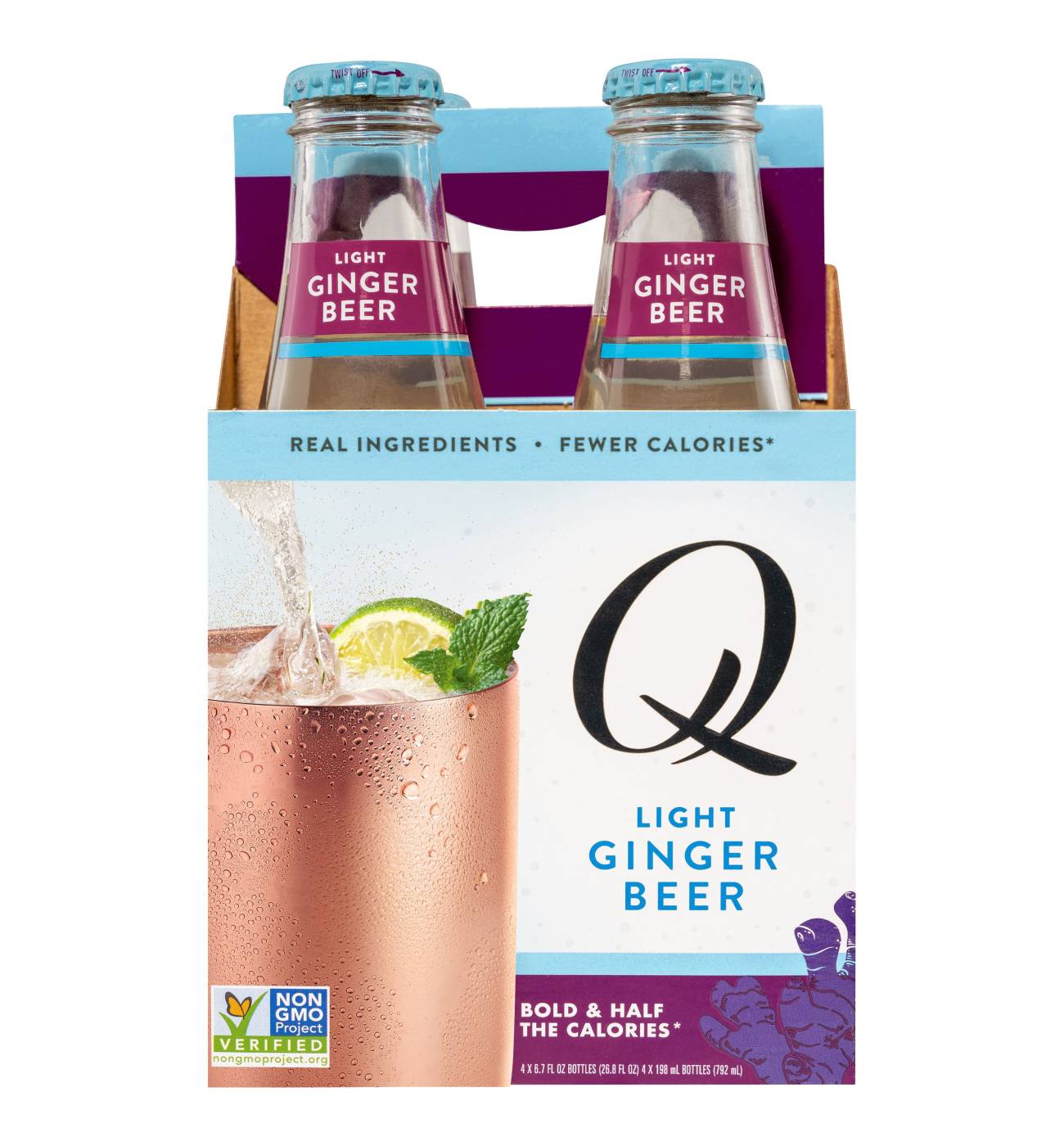 Q Light Ginger Beer 6.7 oz Bottles Shop Cocktail mixers at HEB