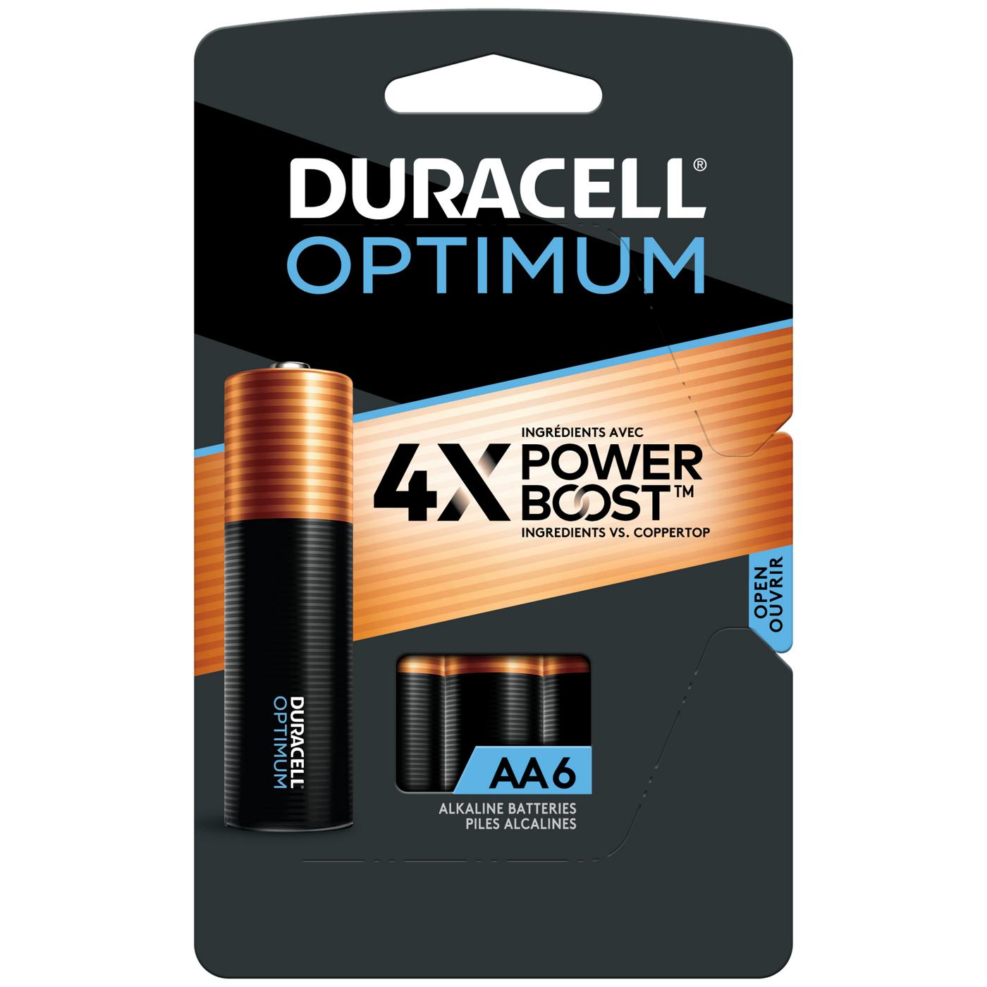 Duracell Optimum Alkaline Batteries, 1.5V AA; image 1 of 3