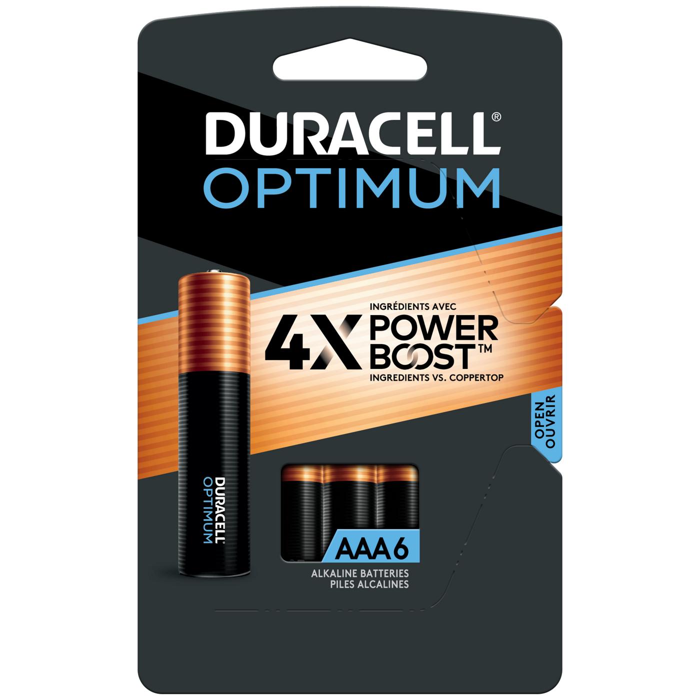 Duracell Optimum Alkaline Batteries, 1.5V AAA; image 1 of 2