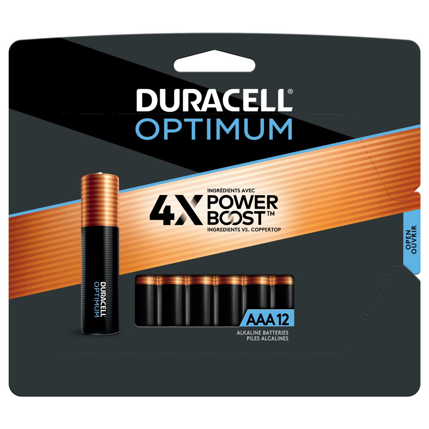 Duracell Optimum Alkaline Batteries, 1.5V AAA; image 1 of 3