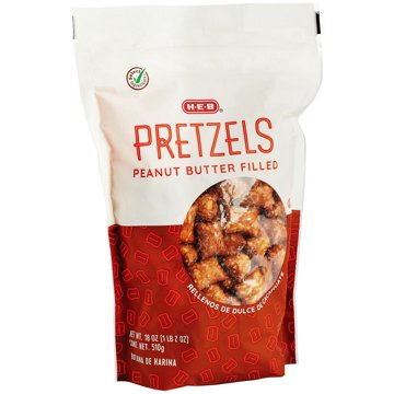 H-E-B Peanut Butter-Filled Pretzels, 18 oz