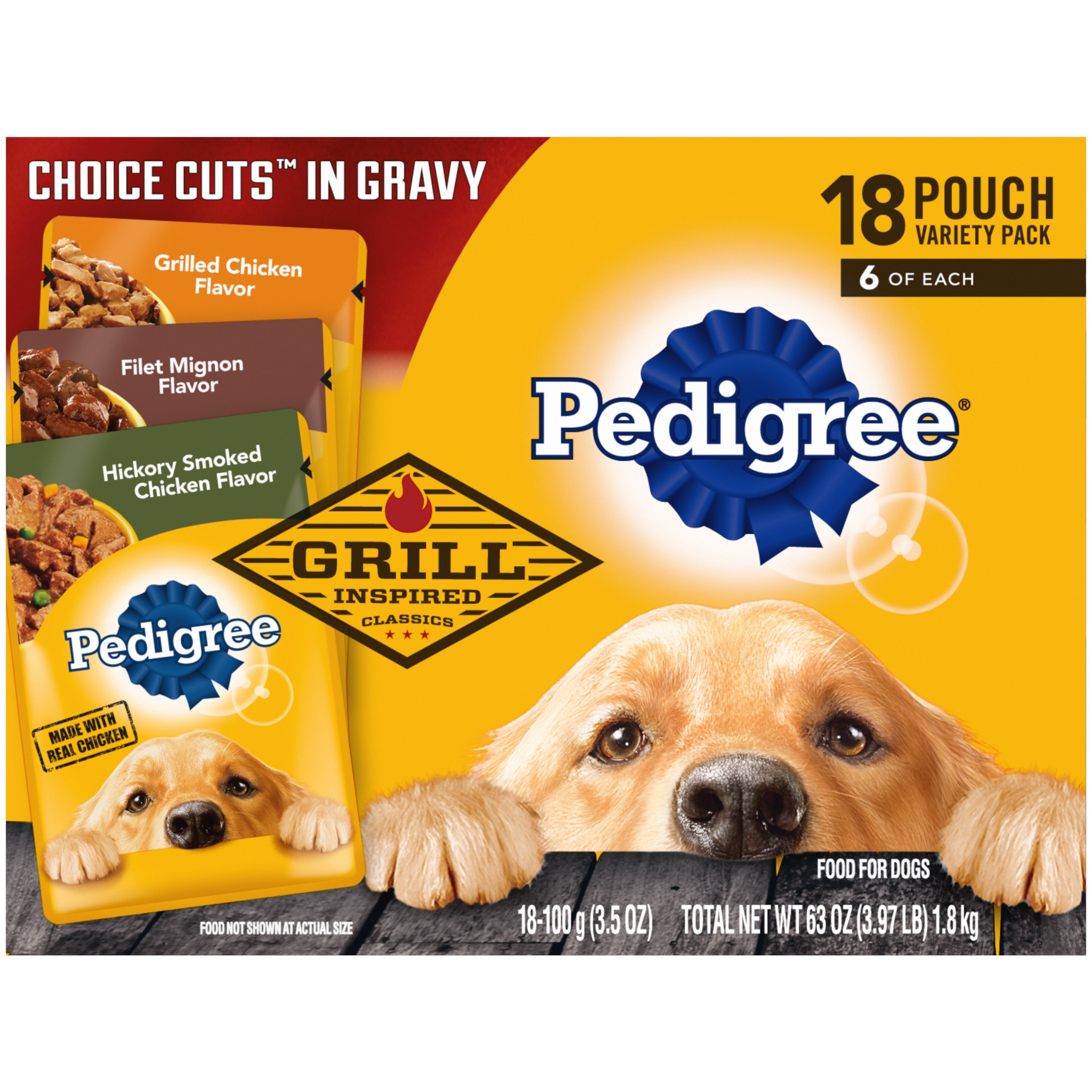 Pedigree Grill Inspired Classics Wet Dog Food Variety Pack Shop Food
