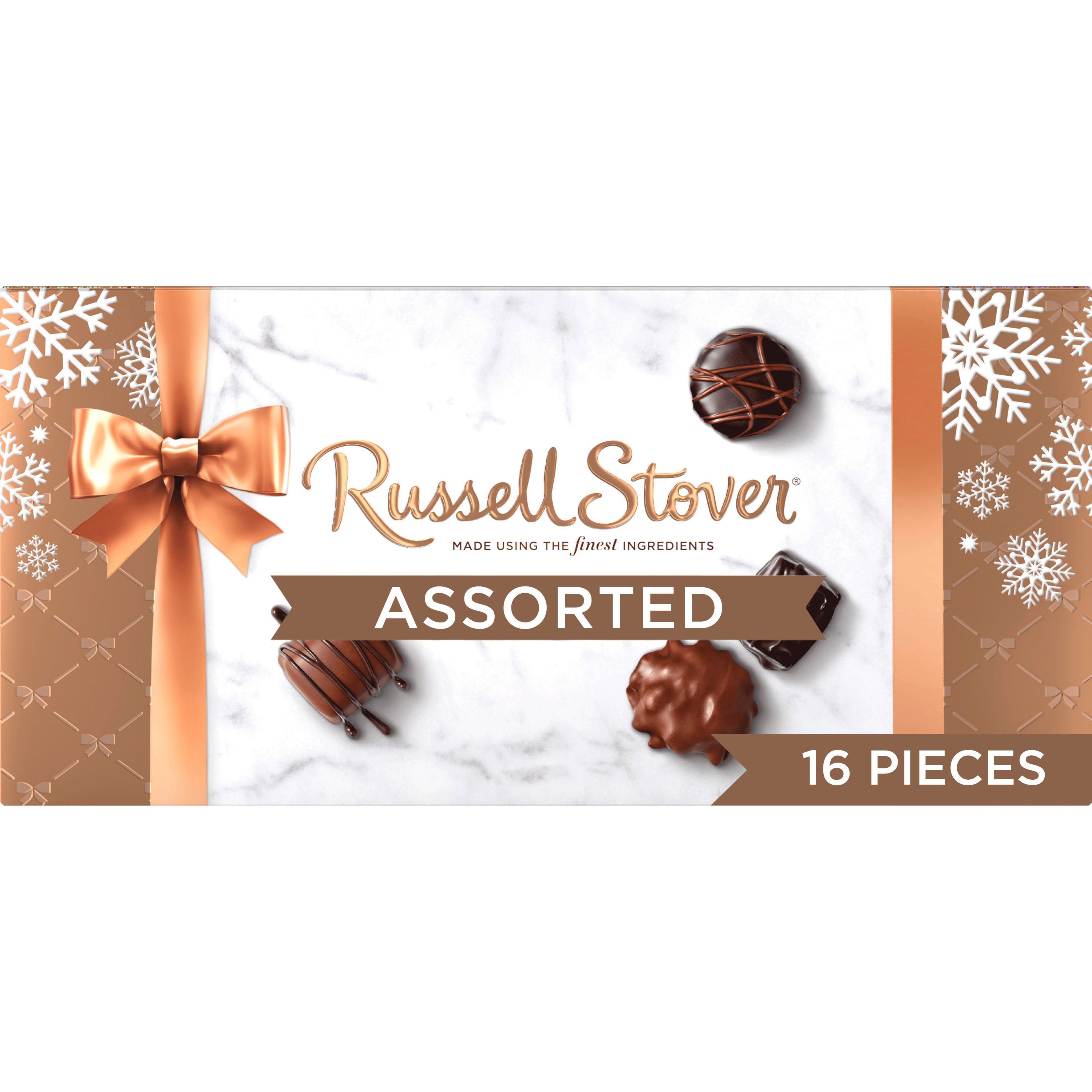 Russell Stover Assorted Milk & Dark Chocolates Holiday Gift Box - Shop ...