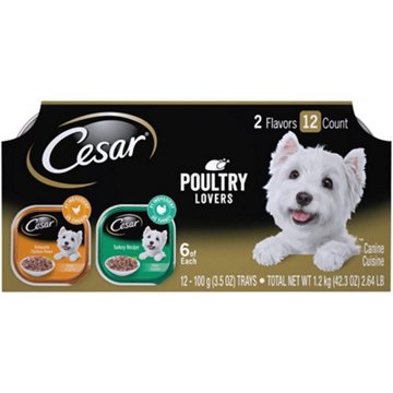 Cesar Filets in Gravy Adult Wet Dog Food - Poultry Lovers