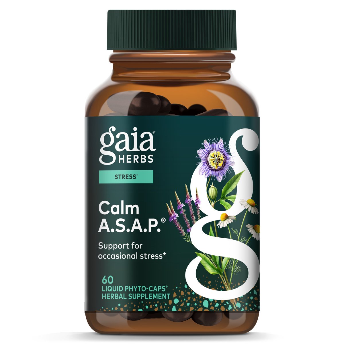 Gaia Herbs Calm Asap, 60 ct