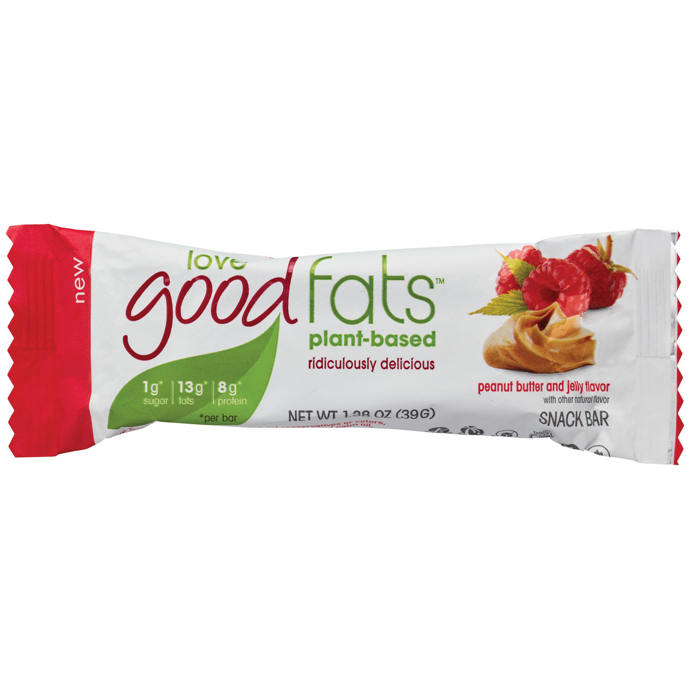 Love Good Fats Peanut Butter & Jelly Keto Bar - Shop Granola & snack ...