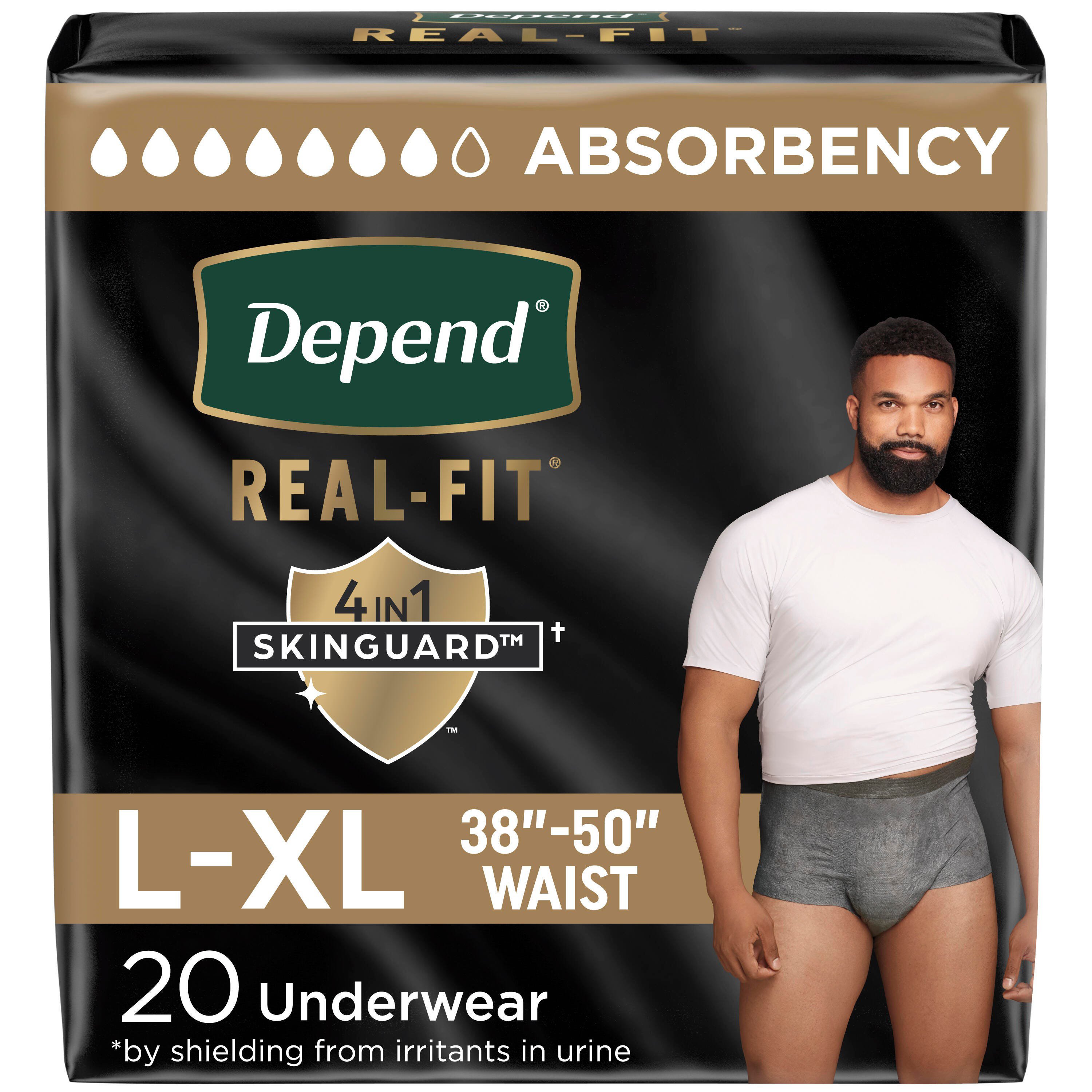 Depend Real Fit For Men Large/XLarge Shop Incontinence at HEB