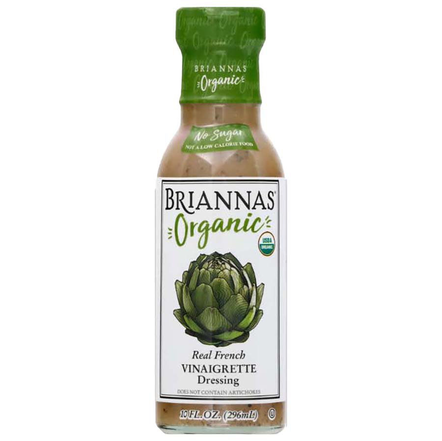 Briannas Organic Real French Vinaigrette Dressing Shop Salad