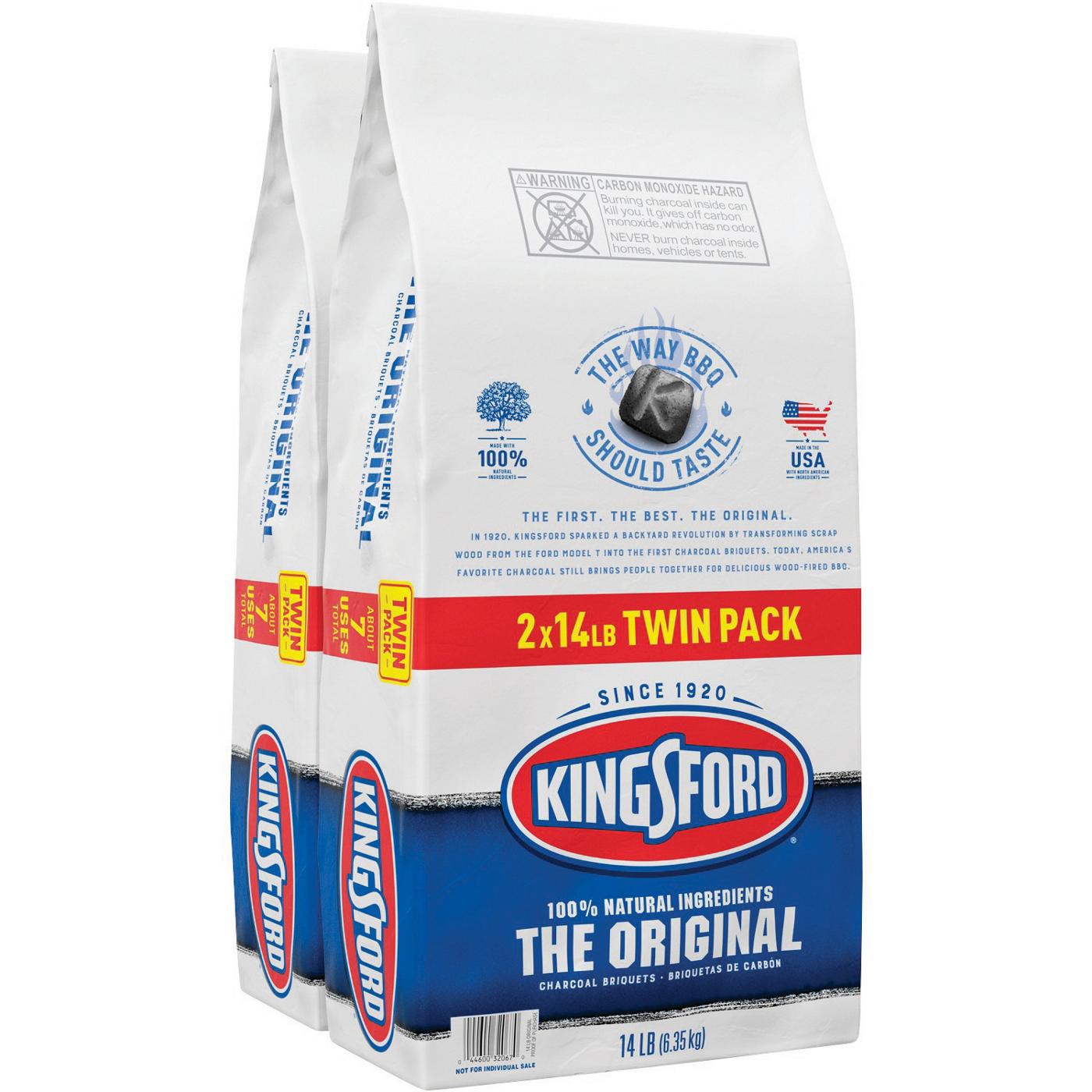 Kingsford The Original Charcoal Briquets, 14 lb Bag Shop Charcoal, Wood & Fuel at HEB