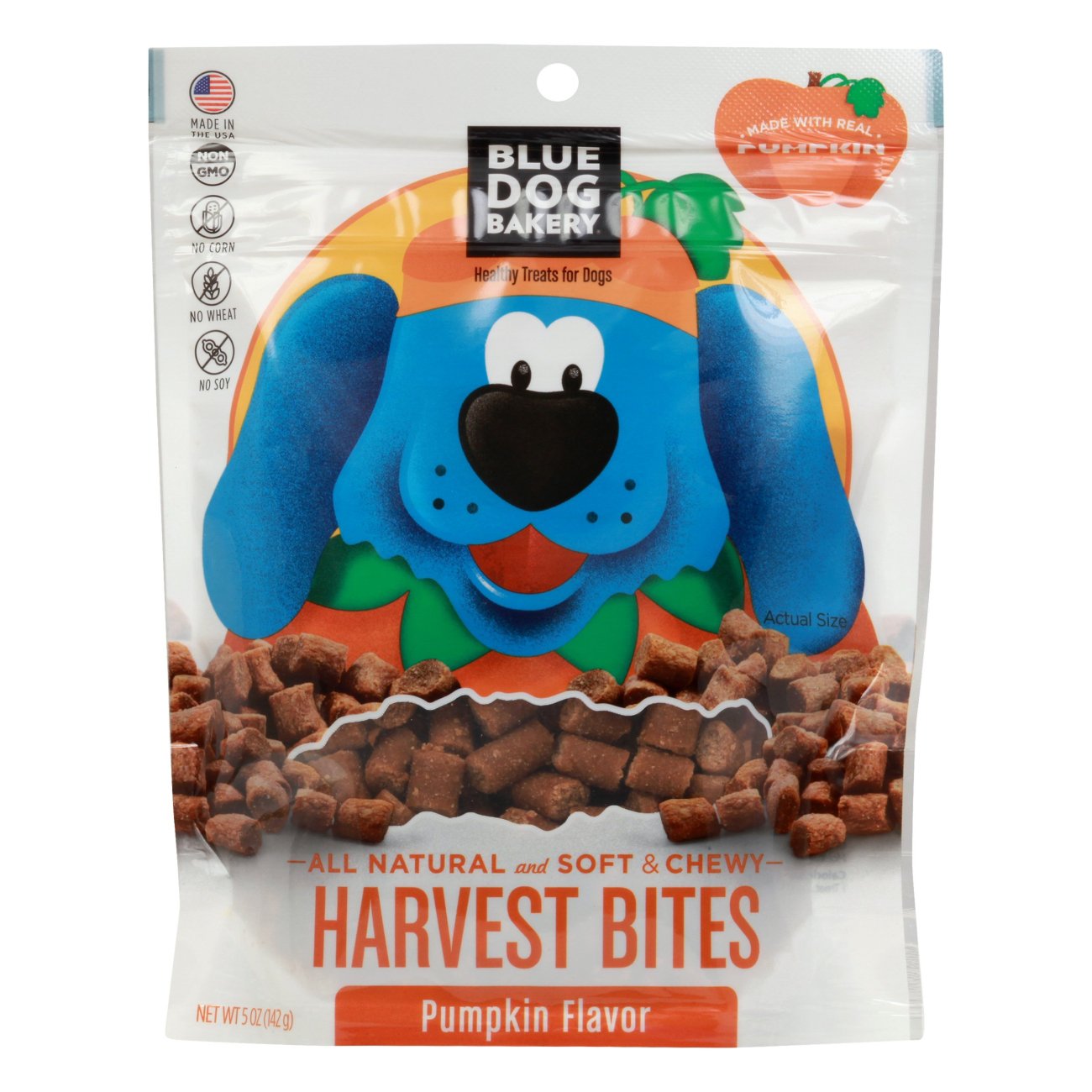 Blue Dog Bakery Harvest Bites Dog Treats Pumpkin Shop Biscuits at HEB