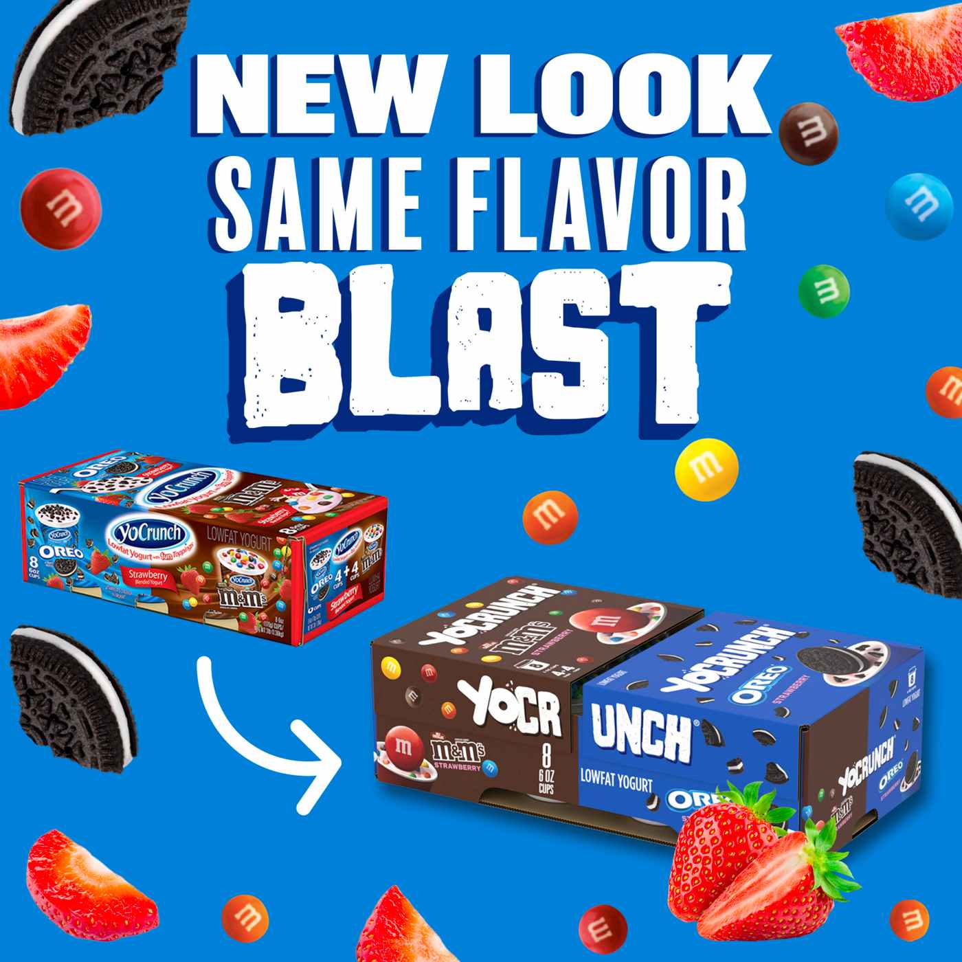 YoCrunch Lowfat Strawberry With M&Ms And Oreo Variety Pack Yogurt, 4 oz Cups; image 6 of 9