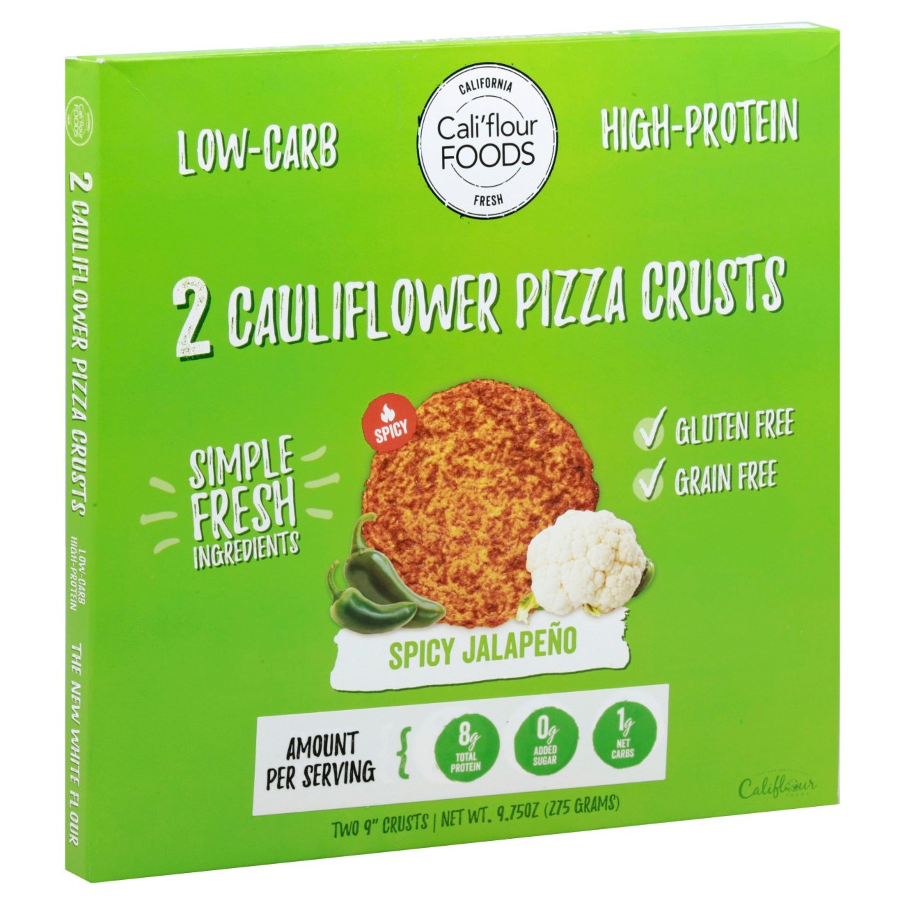 Cali'flour Foods Spicy Jalapeno Califlower Pizza Crusts - Shop Pizza at ...