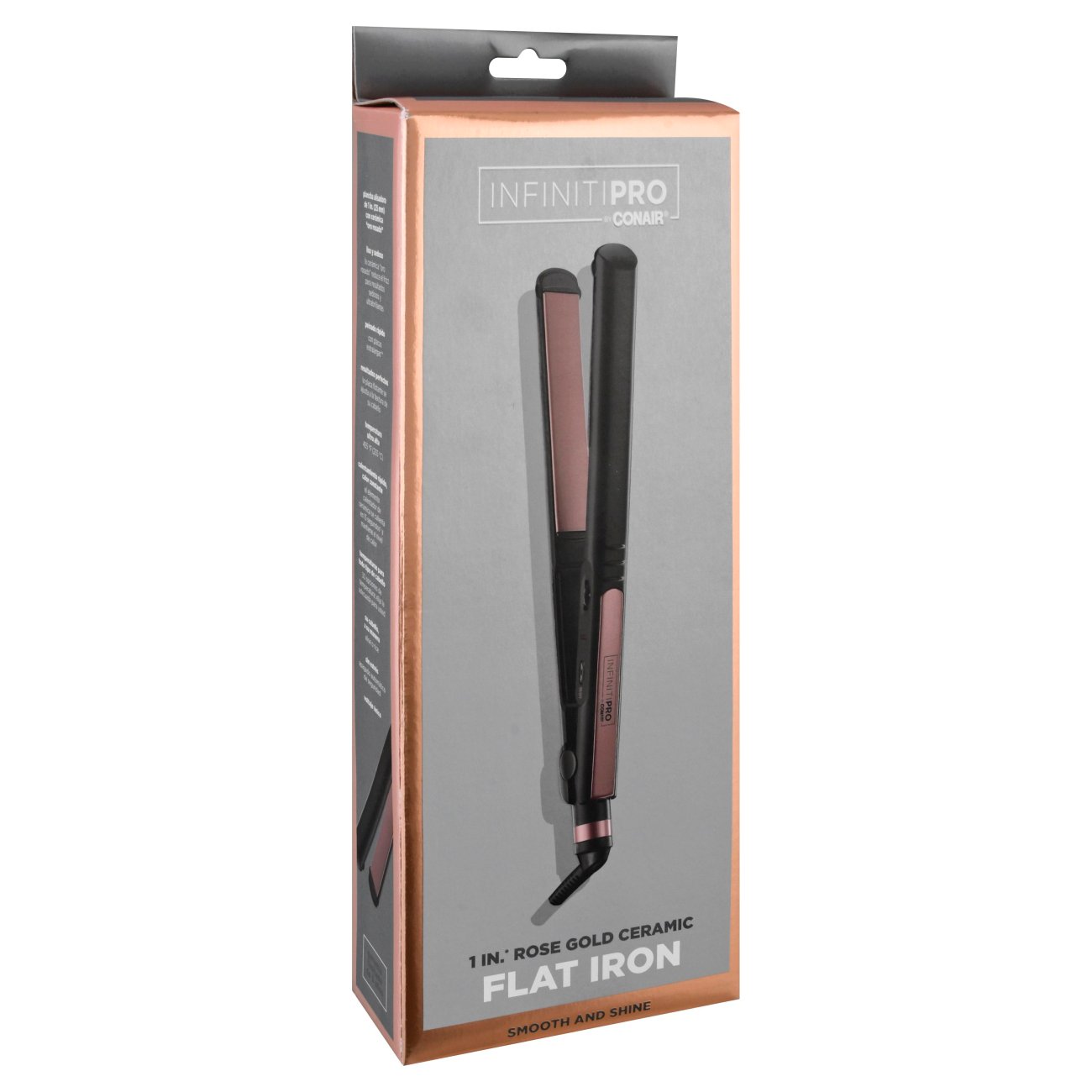 Conair InfinitiPRO 1 Inch Rose Gold Ceramic Flat Iron