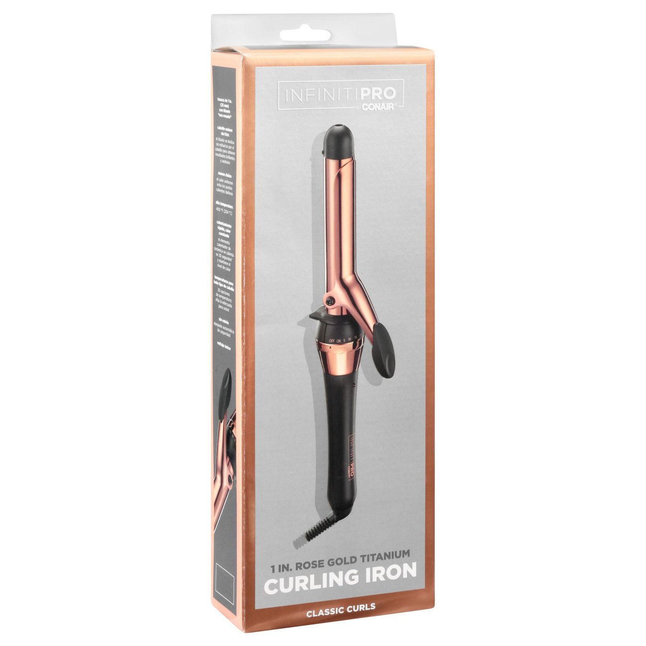 Conair InfinitiPRO Rose Gold Titanium 1 Inch Curling Iron Shop Curling flat irons at H E B