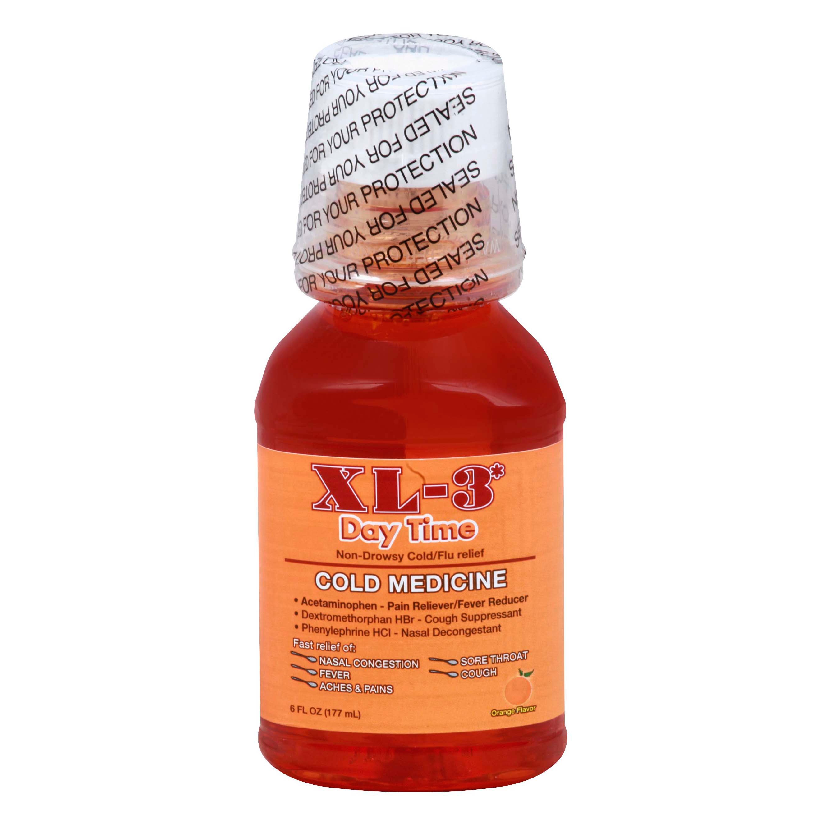 XL3 Day Time Cold Medicine Liquid Shop Herbs & Homeopathy at HEB