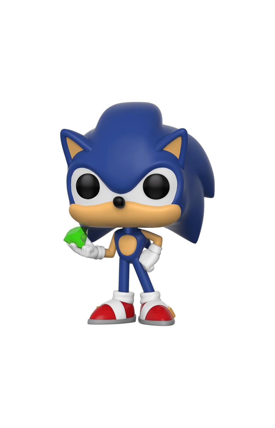 Funko Pop! Sonic the Hedgehog with Emerald Vinyl Figure; image 1 of 2