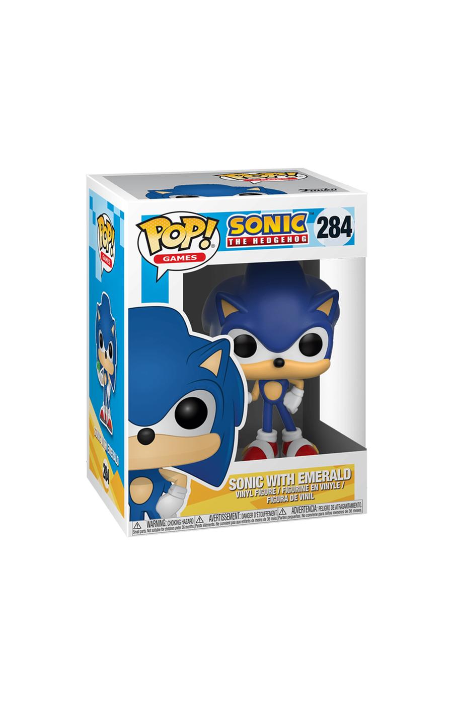 Funko Pop! Sonic the Hedgehog with Emerald Vinyl Figure; image 2 of 2