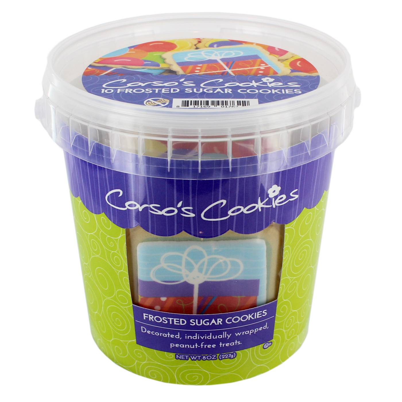 Corso's Celebration Frosted Sugar Cookies Bucket - Shop Cookies at H-E-B