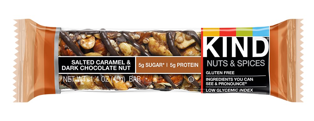 Kind Nuts & Spices Salted Caramel & Dark Chocolate Nut Bar - Shop ...