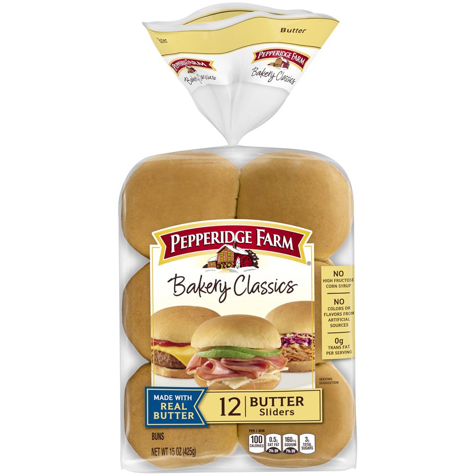 Pepperidge Farm Bakery Classics Butter Slider Buns Shop Bread at HEB