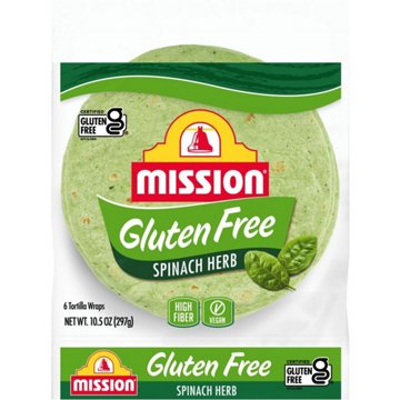 Mission Gluten Free Spinach & Herb Tortilla Wraps