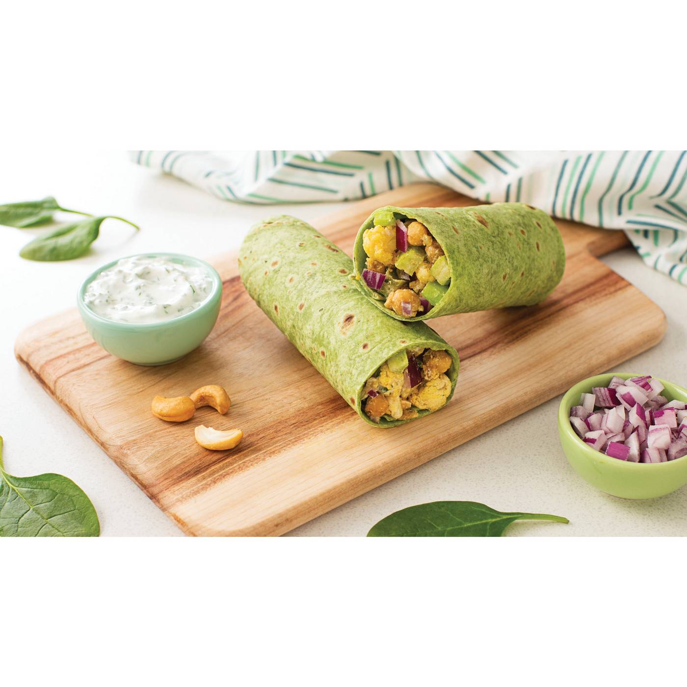 Mission Gluten Free Spinach Herb Tortilla Wraps 6 Count; image 4 of 4