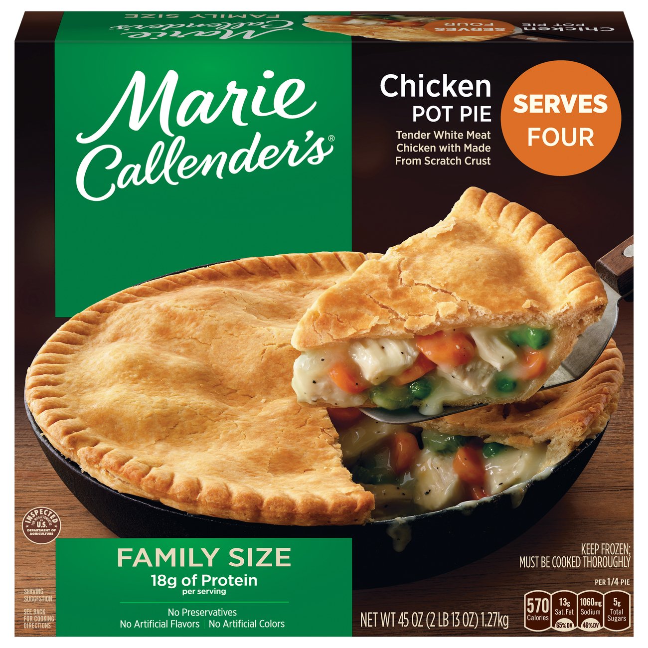 Marie Callender s Chicken Pot Pie Family Size Shop Entrees Sides At 