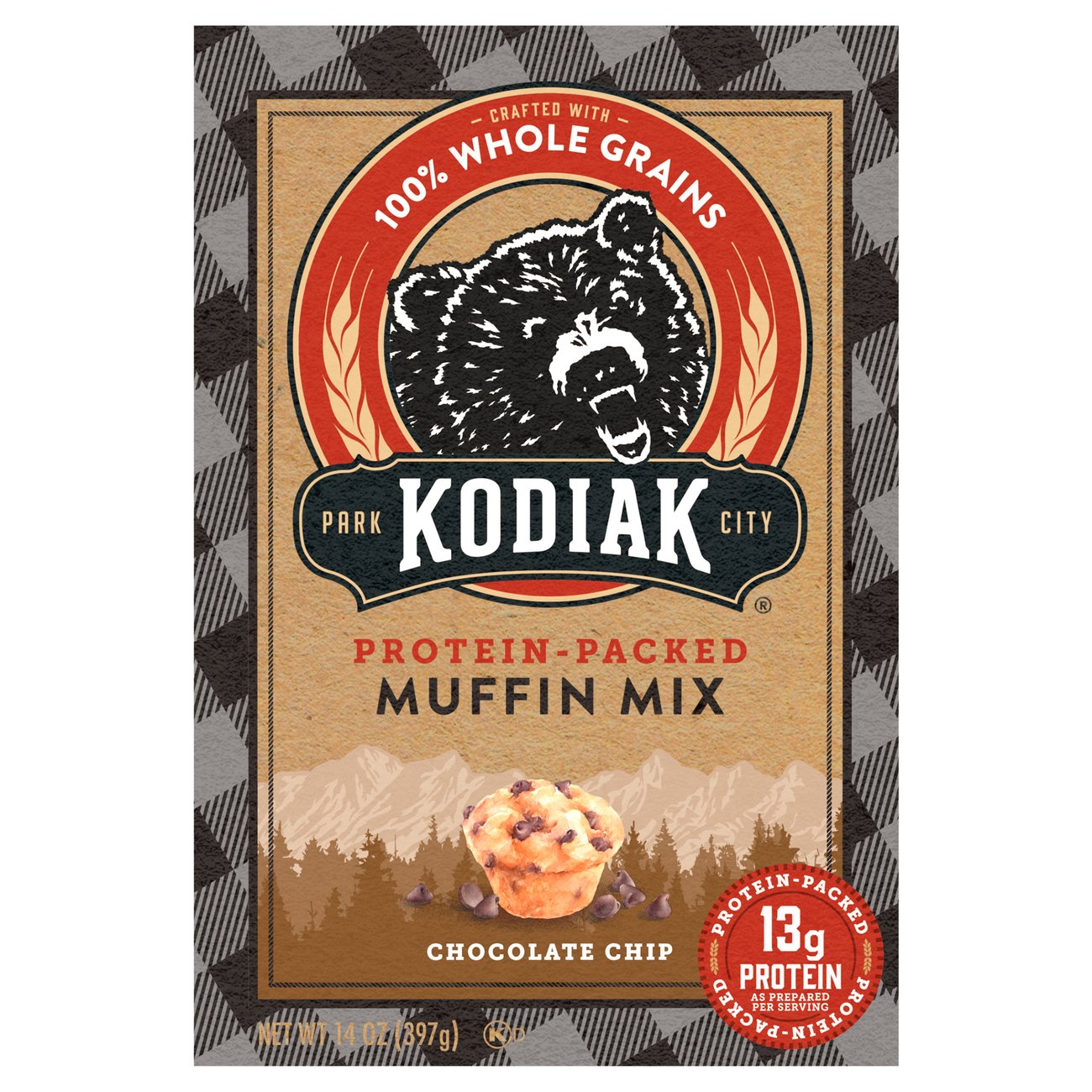 Kodiak 13g Protein Muffin Mix Chocolate Chip Shop Baking Mixes at HEB