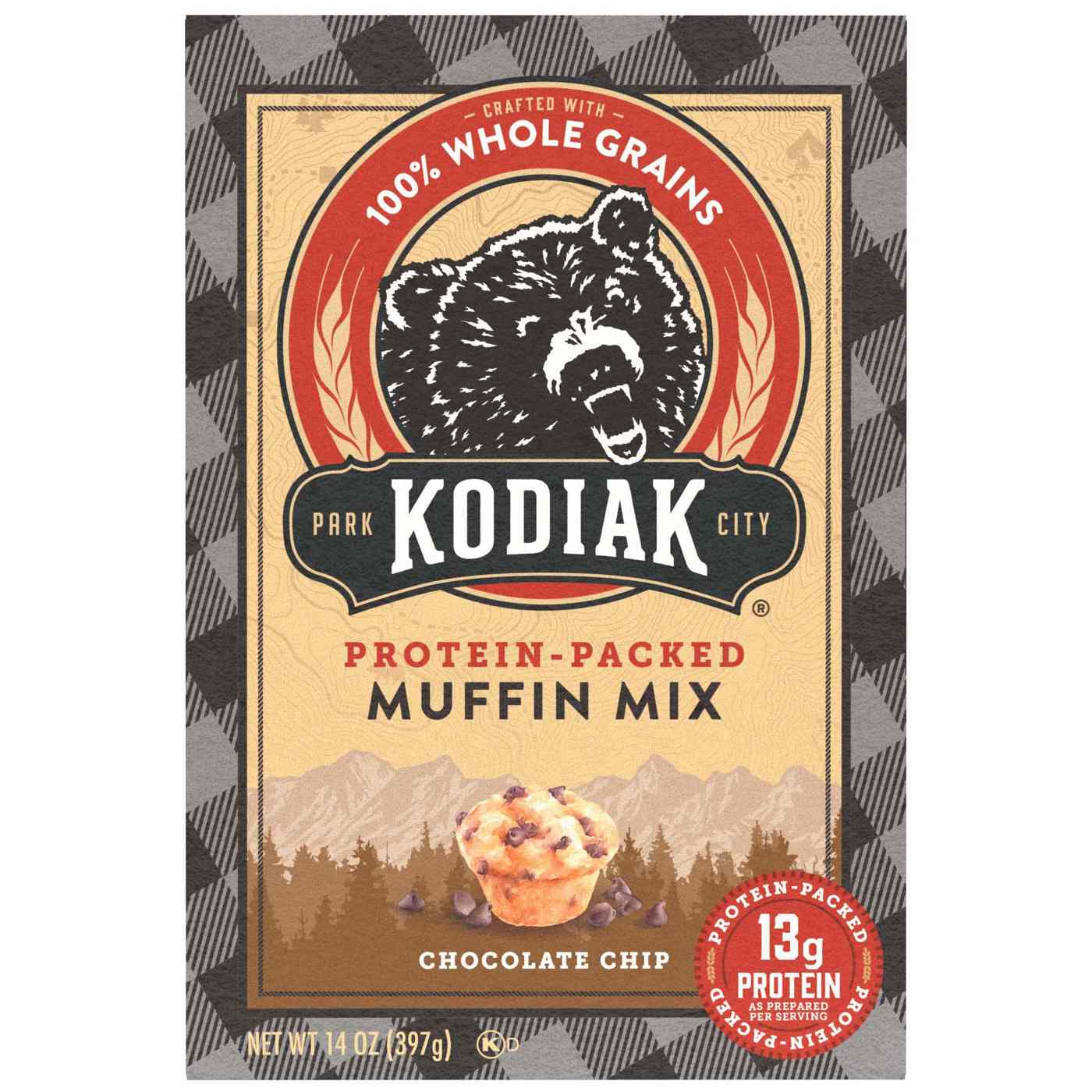 Kodiak 13g Protein Muffin Mix - Chocolate Chip; image 1 of 5