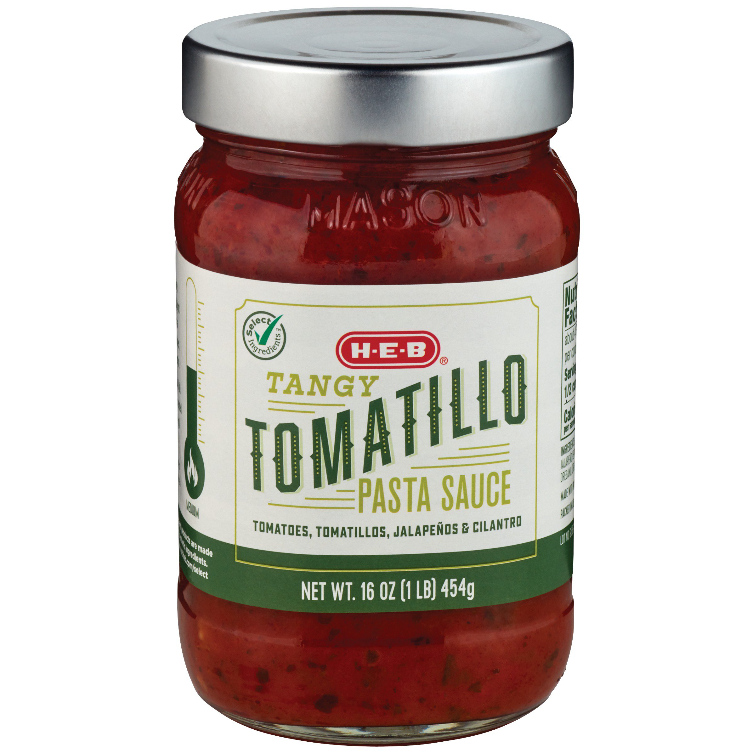 HEB Tomatillo Pasta Sauce Shop Pasta Sauces at HEB