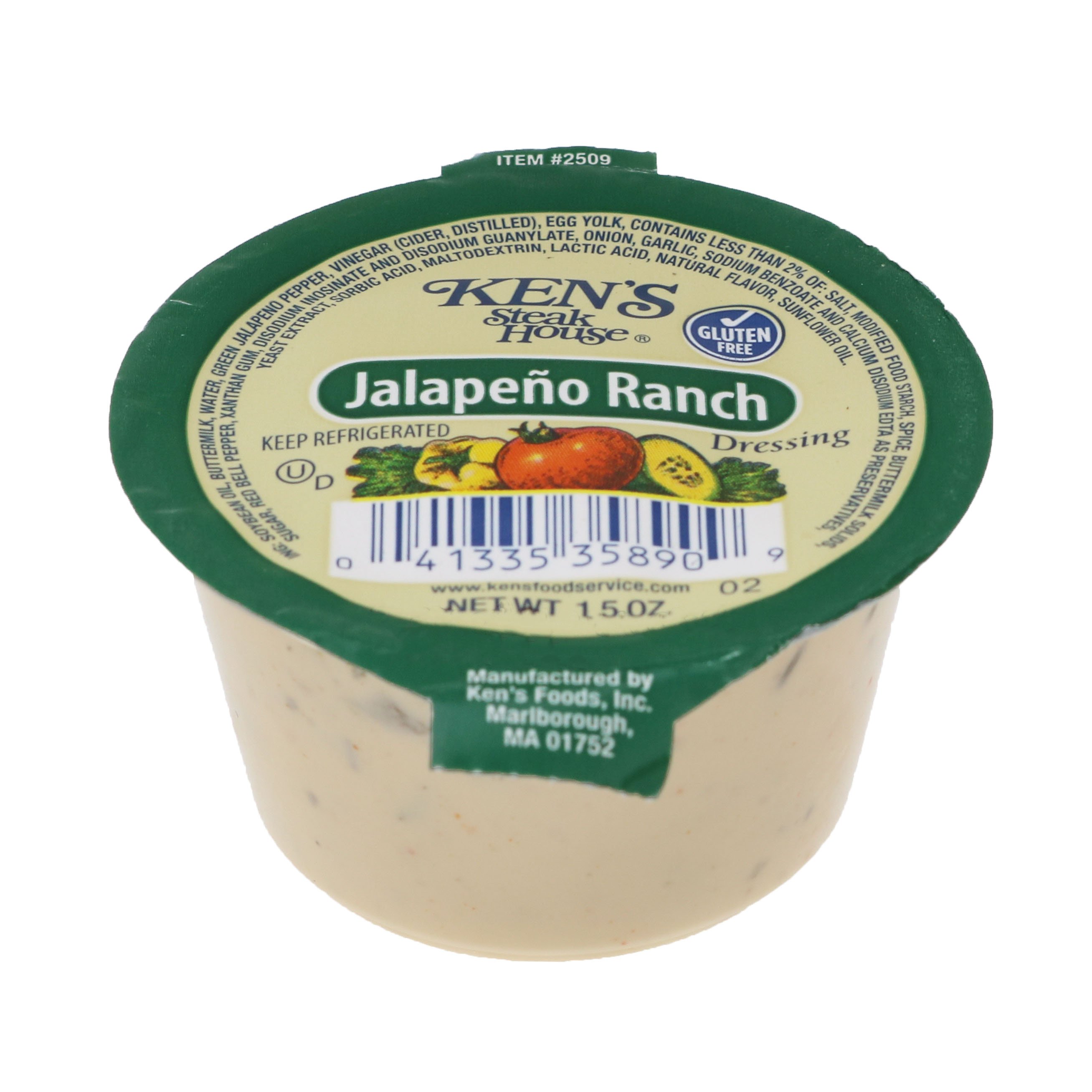 Ken's Steakhouse Jalapeno Ranch Dressing Cup - Shop Salad Dressings at ...