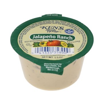Ken's Steak House Jalapeno Ranch Salad Dressing Cup, 1.5 oz