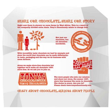 Tony's Chocolonely Milk Chocolate Caramel Sea Salt Big Candy Bar
