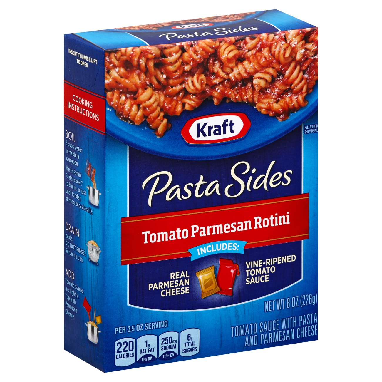 Kraft Pasta Sides Tomato Parmesan Rotini Shop Pantry Meals at HEB