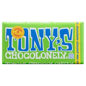 Tony's Chocolonely Bar Dark Almond Sea Salt