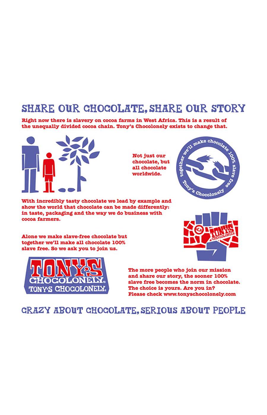 Tony's Chocolonely Dark Milk Chocolate Pretzel Toffee Candy Big Bar; image 3 of 3