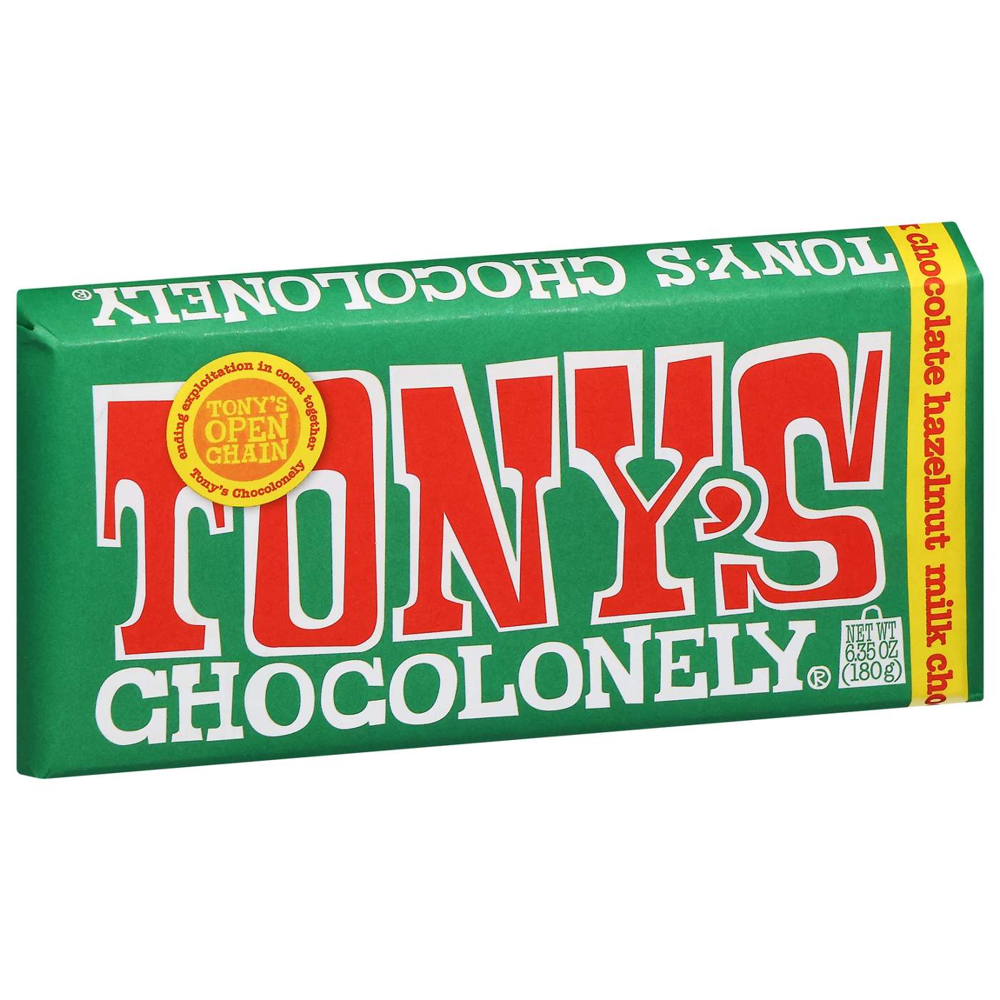 Tony's Chocolonely Hazelnut Milk Chocolate Bar; image 3 of 4