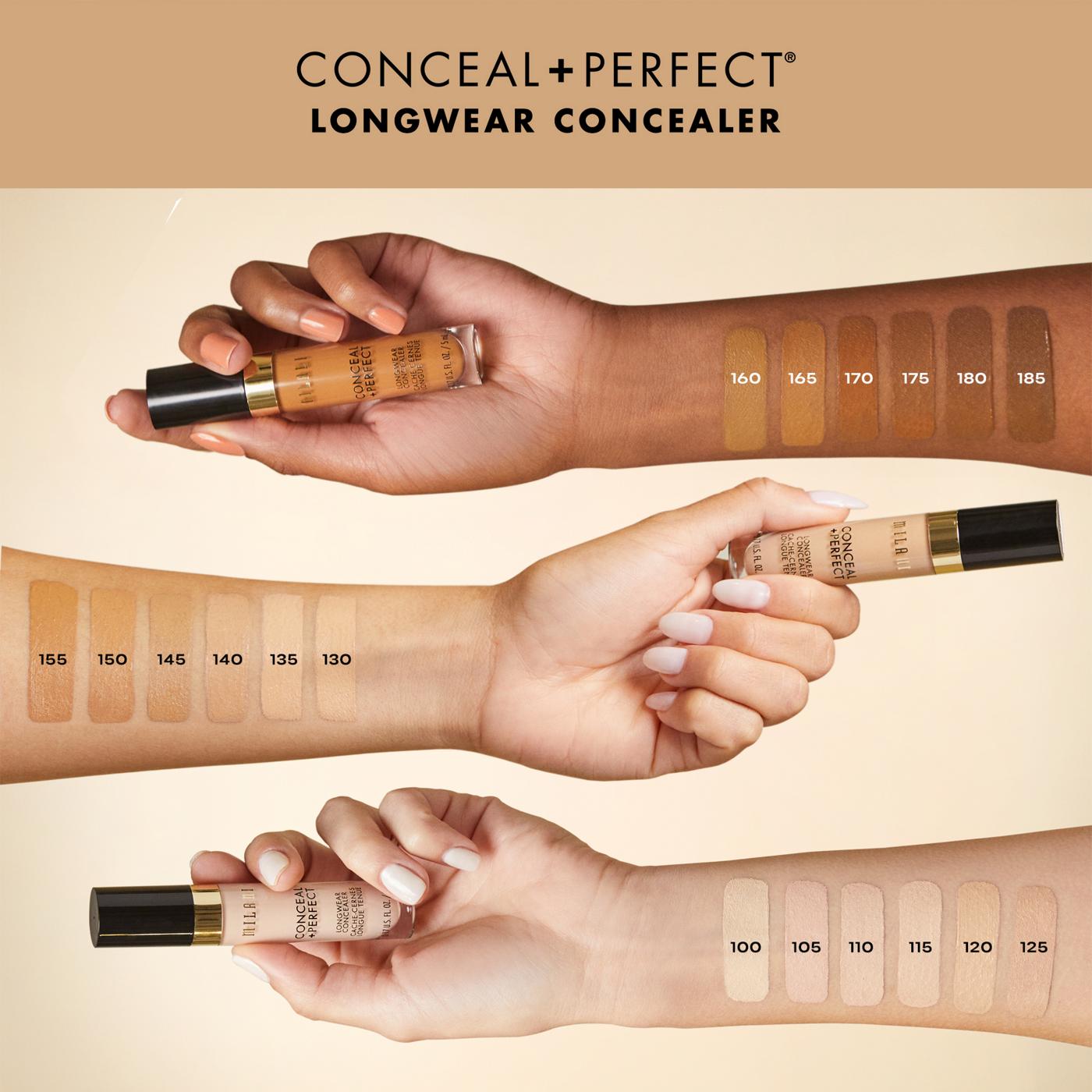 Milani Conceal + Perfect Longwear Concealer - Warm Tan; image 8 of 10