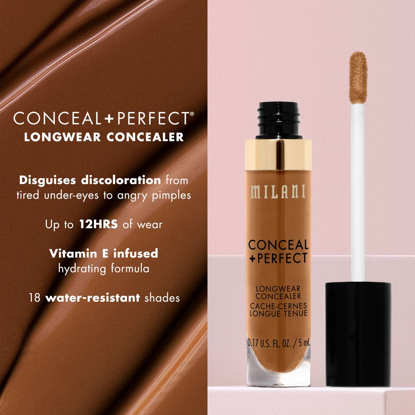 Milani Conceal +Perfect Longwear Concealer - Nude Ivory; image 9 of 10