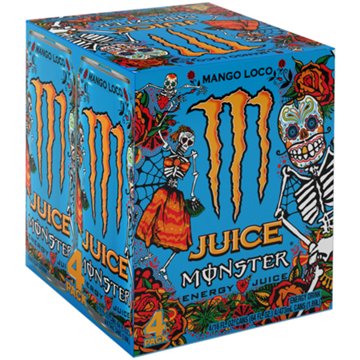 Monster Energy Juice Monster Mango Loco, Energy + Juice, 16 oz. Cans