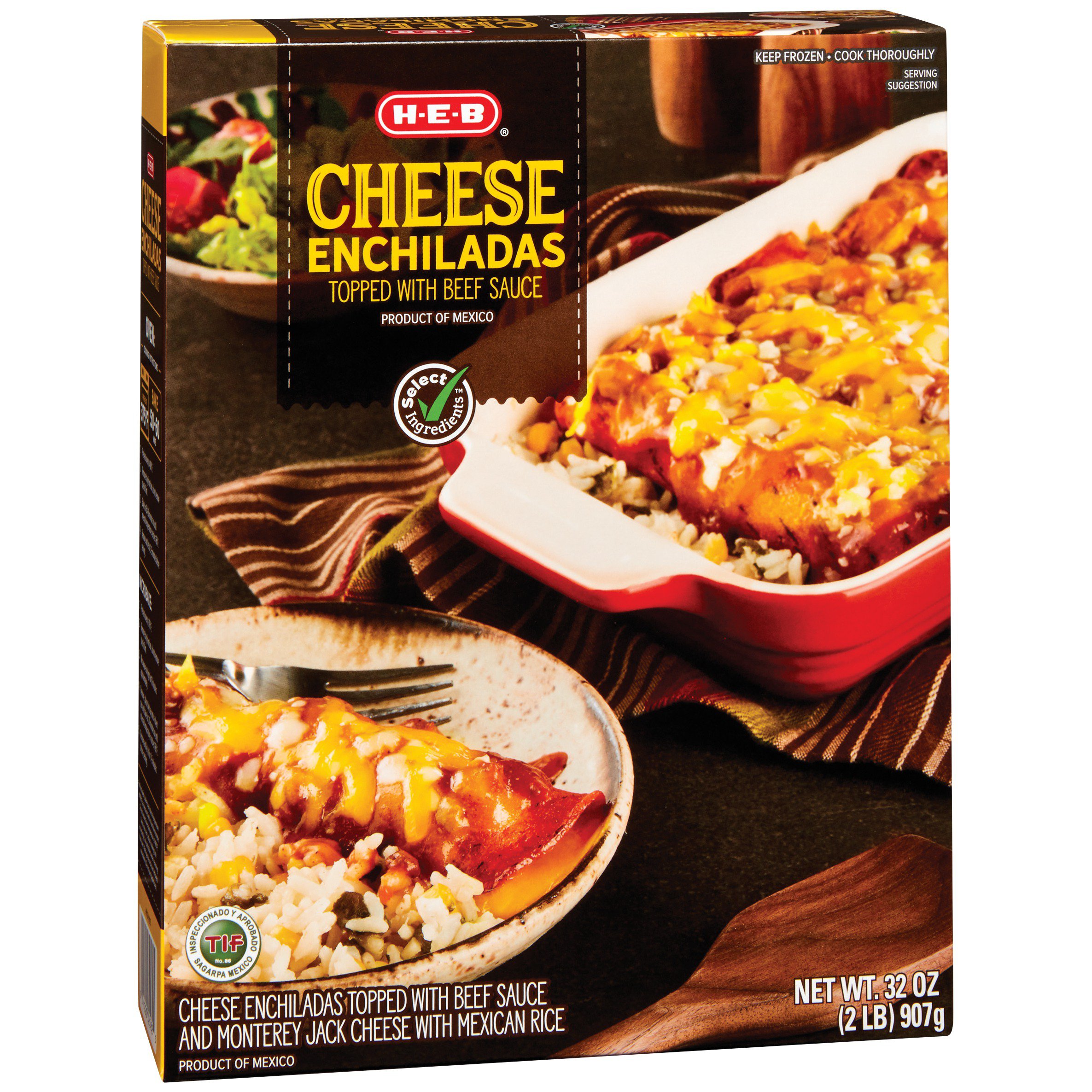 H-E-B Select Ingredients Cheese Enchiladas - Shop Entrees & Sides At H-E-B