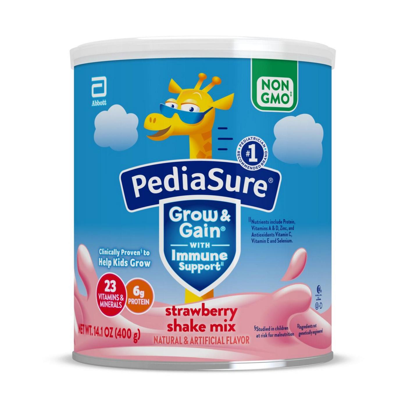 PediaSure Grow & Gain with Immune Support Shake Mix - Strawberry; image 1 of 8