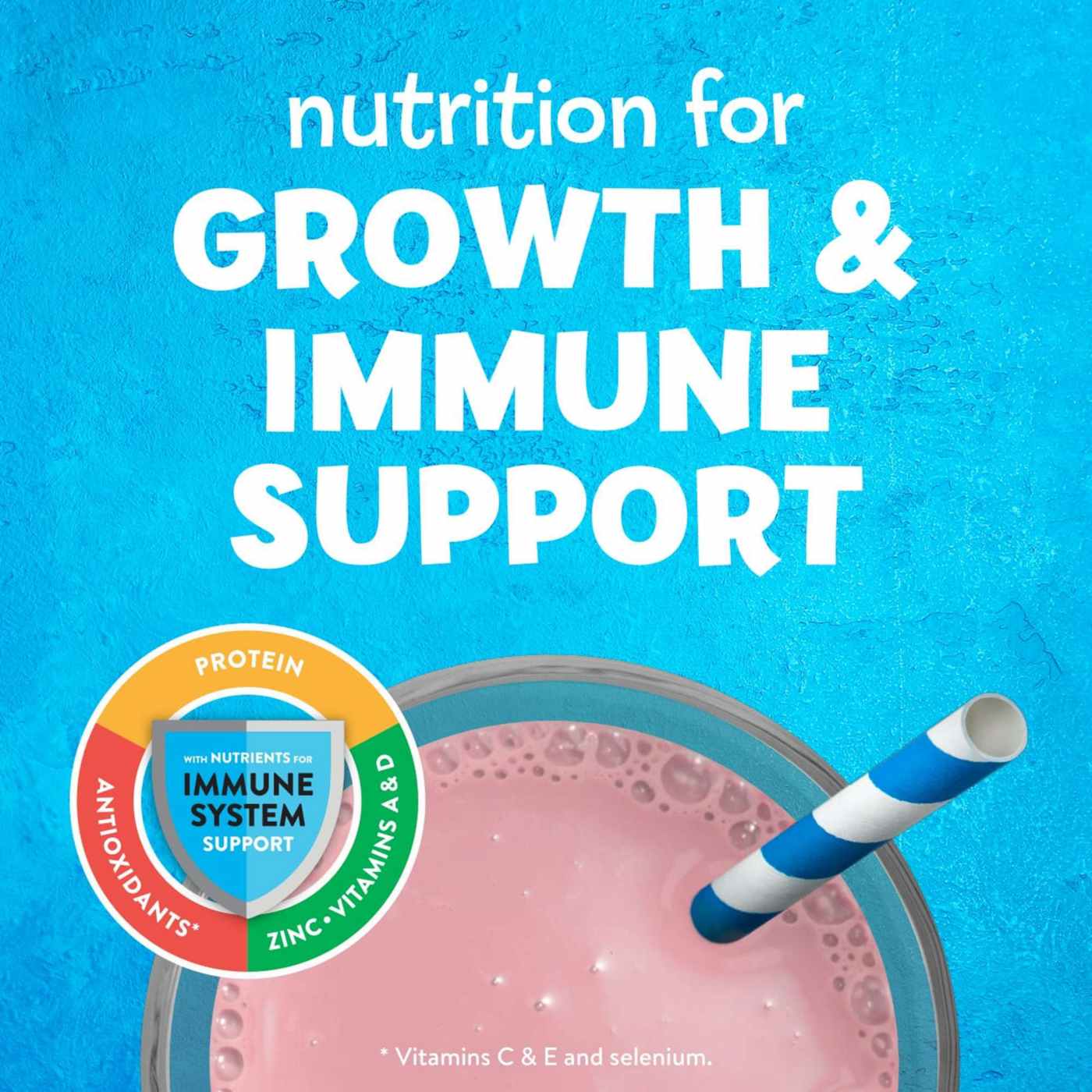 PediaSure Grow & Gain with Immune Support Shake Mix - Strawberry; image 2 of 8