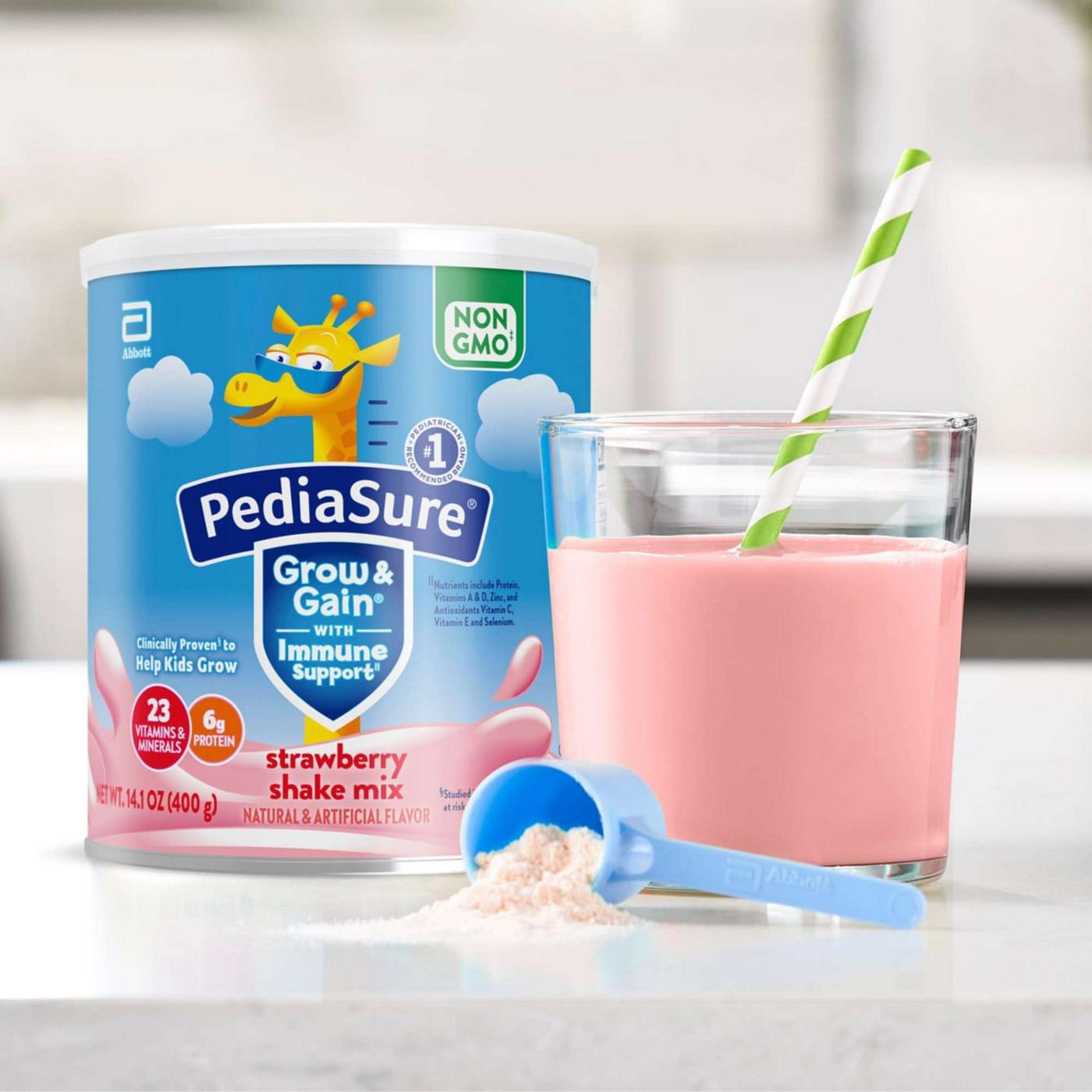 PediaSure Grow & Gain with Immune Support Shake Mix - Strawberry; image 3 of 8